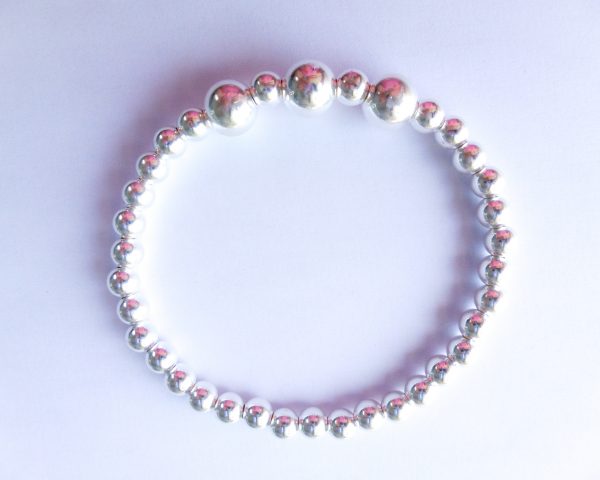 Sterling silver balls bracelet - Image 4