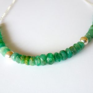 Brazilian emerald necklace